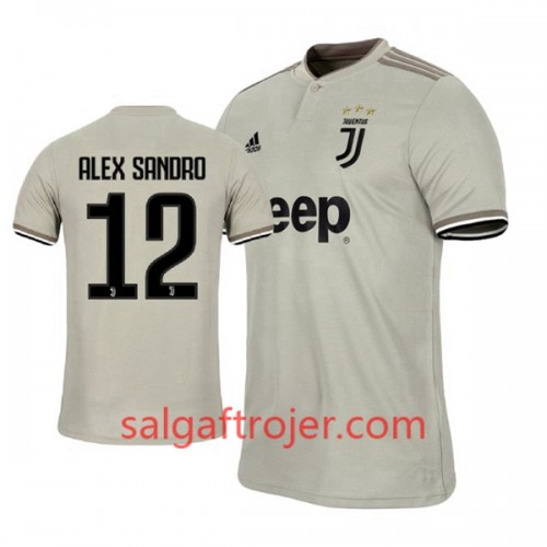 Juventus Fodboldtrøjer Alex Sandro 12 Udebanesæt 2018/19 Kort ærmer Juventus Fodboldtrøjer Alex Sandro 12 Udebanesæt 2018/19 Kort ærmer